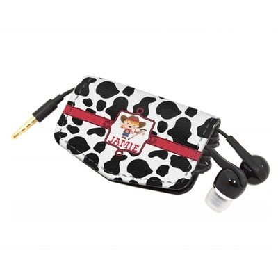 Cowprint Cowgirl Genuine Leather Cord Wrap (Personalized)