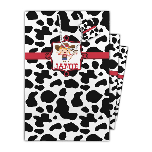 Cowprint Cowgirl Gift Bags - Parent/Main
