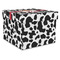 Cowprint Cowgirl Gift Boxes with Lid - Canvas Wrapped - XX-Large - Front/Main