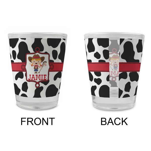 Cowprint Cowgirl Glass Shot Glass - Standard - APPROVAL