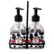 Cowprint Cowgirl Glass Soap & Lotion Bottle Set (Personalized)