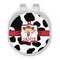 Cowprint Cowgirl Golf Ball Marker - Hat Clip - Silver