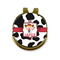 Cowprint Cowgirl Golf Ball Marker - Hat Clip - Gold
