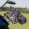 Cowprint Cowgirl Golf Club Cover - Set of 9 - On Clubs