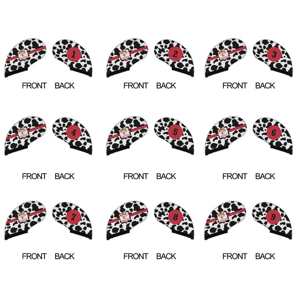 Cowprint Cowgirl Golf Club Covers - APPROVAL (set of 9)