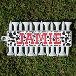 Cowprint Cowgirl Golf Tees & Ball Markers Set (Personalized)