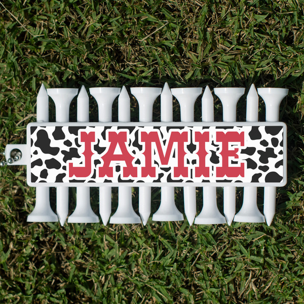 Custom Cowprint Cowgirl Golf Tees & Ball Markers Set (Personalized)