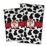 Cowprint Cowgirl Golf Towel - Poly-Cotton Blend w/ Name or Text