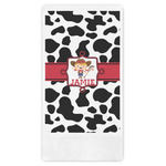 Cowprint Cowgirl Guest Towels - Full Color (Personalized)