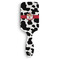 Cowprint Cowgirl Hair Brush - Front View