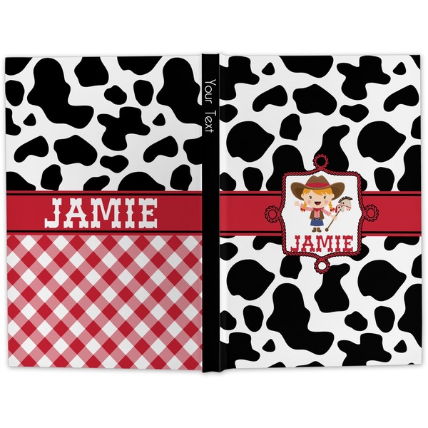 Cowprint Cowgirl Hard Cover Journal - Apvl
