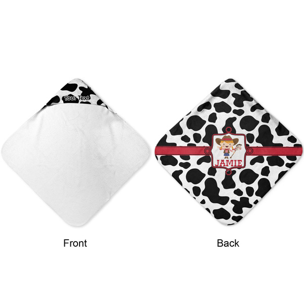 Cowprint Cowgirl Hooded Baby Towel- Approval