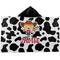 Cowprint Cowgirl Kids Hooded Towel (Personalized)