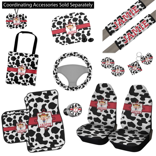 Cowprint Cowgirl Interior Car Accessories