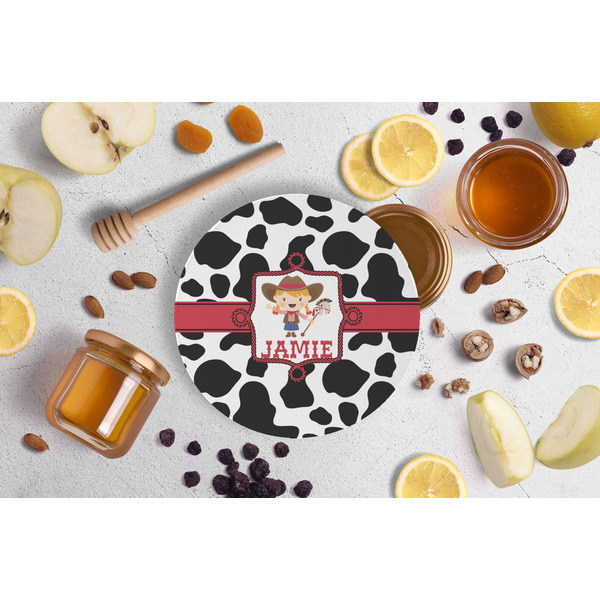Cowprint Cowgirl Jar Opener - Lifestyle Image