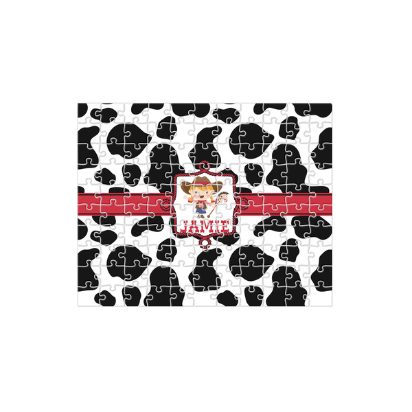 Custom Cowprint Cowgirl 110 pc Jigsaw Puzzle (Personalized)