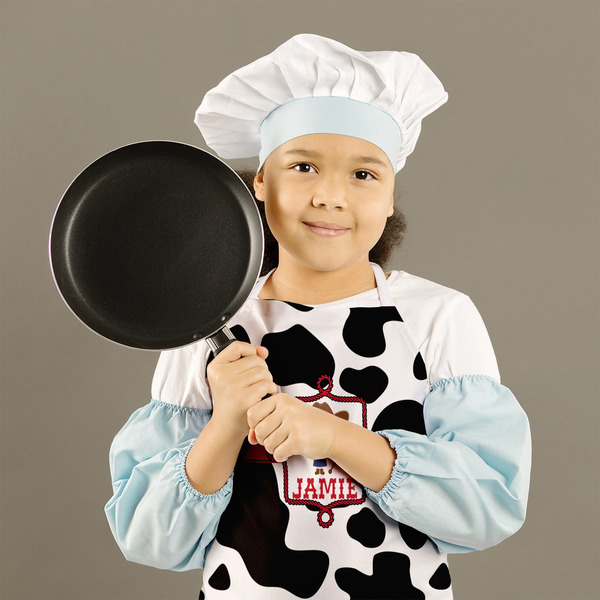 Cowprint Cowgirl Kid's Aprons - Medium - Lifestyle