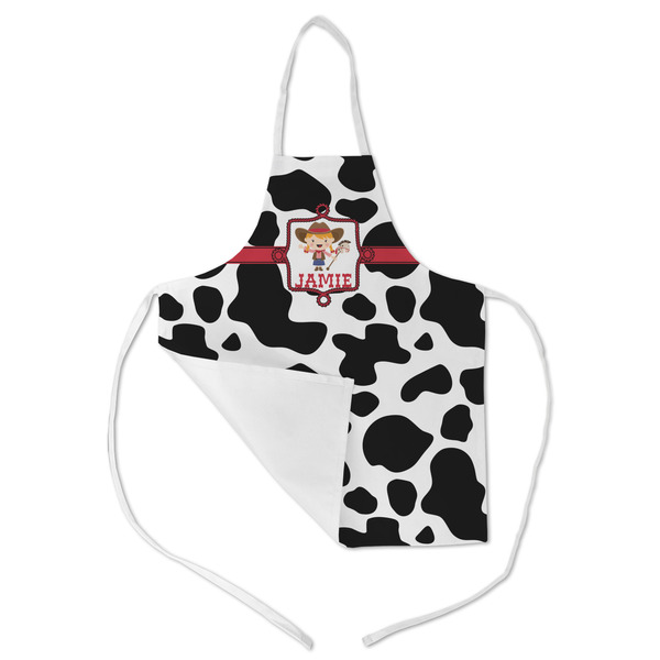Cowprint Cowgirl Kid's Aprons - Medium - Main (med/lrg)