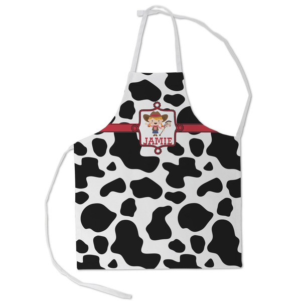 Custom Cowprint Cowgirl Kid's Apron - Small (Personalized)