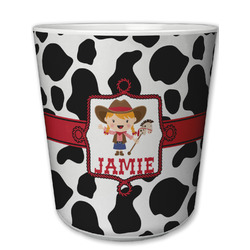 Cowprint Cowgirl Plastic Tumbler 6oz (Personalized)