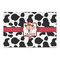 Cowprint Cowgirl Large Rectangle Car Magnets- Front/Main/Approval