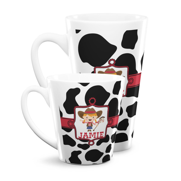 Cowprint Cowgirl Latte Mugs Main