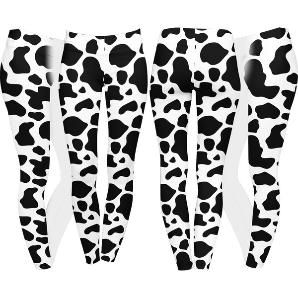 Cowprint Cowgirl Leggings Turn Around - Apvl