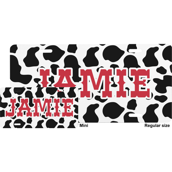 Cowprint Cowgirl License Plate (Sizes)