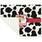 Cowprint Cowgirl Linen Placemat - Folded Corner (single side)
