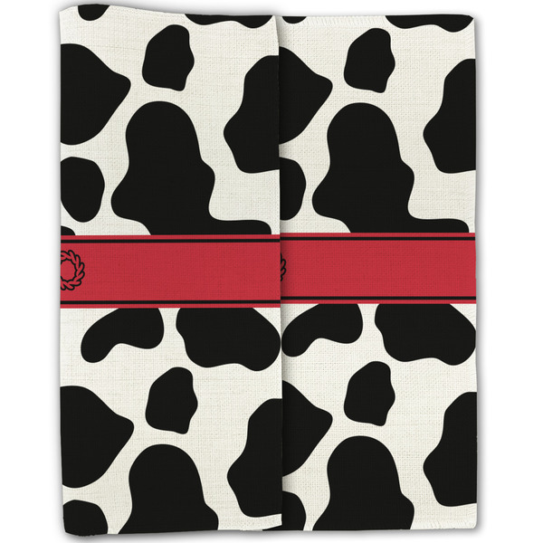 Cowprint Cowgirl Linen Placemat - Folded Half (double sided)