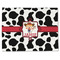 Cowprint Cowgirl Single-Sided Linen Placemat - Single w/ Name or Text