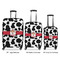 Cowprint Cowgirl Luggage Bags all sizes - With Handle