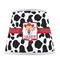 Cowprint Cowgirl Poly Film Empire Lampshade - Front View