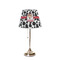 Cowprint Cowgirl Poly Film Empire Lampshade - On Stand