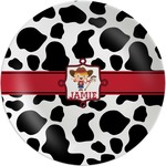 Cowprint Cowgirl Melamine Plate (Personalized)