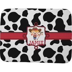 Cowprint Cowgirl Memory Foam Bath Mat - 48"x36" (Personalized)