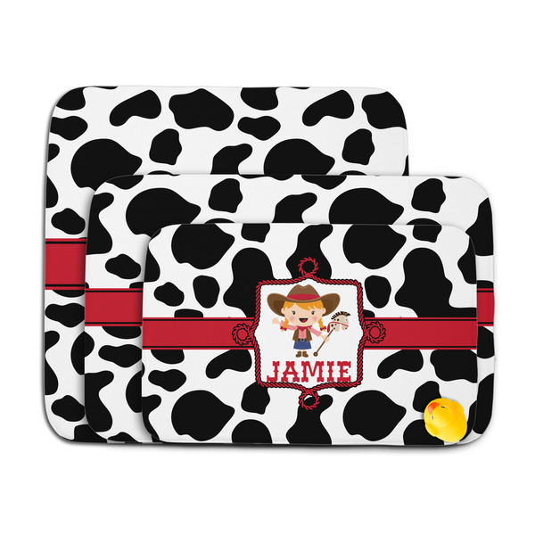 Cowprint Cowgirl Memory Foam Bath Mat - MAIN PARENT