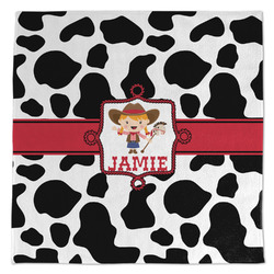 Cowprint Cowgirl Microfiber Dish Towel (Personalized)
