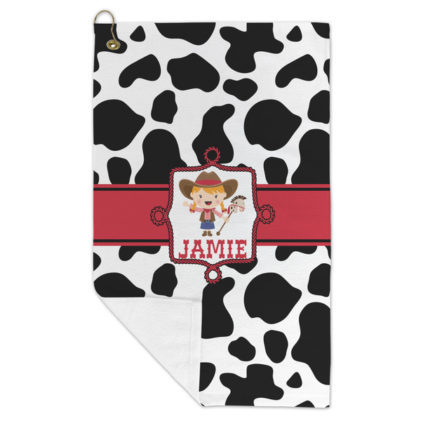 Cowprint Cowgirl Microfiber Golf Towels - FOLD