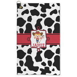 Cowprint Cowgirl Microfiber Golf Towel (Personalized)