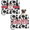 Cowprint Cowgirl Microfleece Dog Blanket - Regular - Front & Back