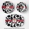 Cowprint Cowgirl Microwave & Dishwasher Safe CP Plastic Dishware - Group