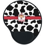 Cowprint Cowgirl Mouse Pad with Wrist Support