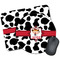 Cowprint Cowgirl Mouse Pads - Round & Rectangular