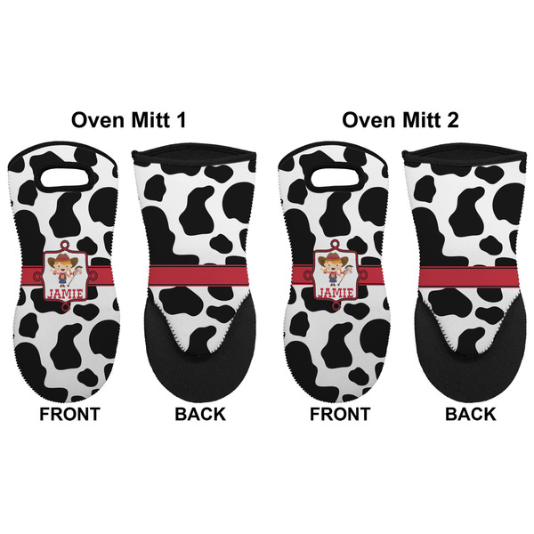 Cowprint Cowgirl Neoprene Oven Mitt - Set of 2 - Approval