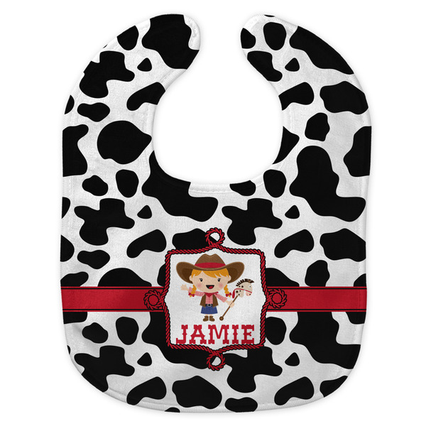 Cowprint Cowgirl New Bib Flat Approval