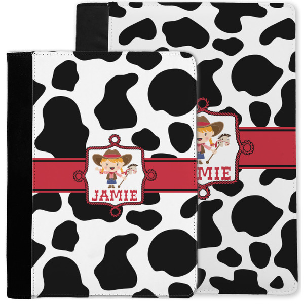 Cowprint Cowgirl Notebook Padfolio - MAIN