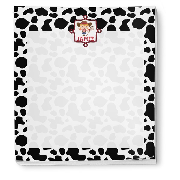 Cowprint Cowgirl Notepad - Apvl