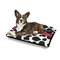 Cowprint Cowgirl Outdoor Dog Beds - Medium - IN CONTEXT