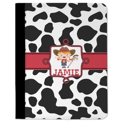 Cowprint Cowgirl Padfolio Clipboard (Personalized)